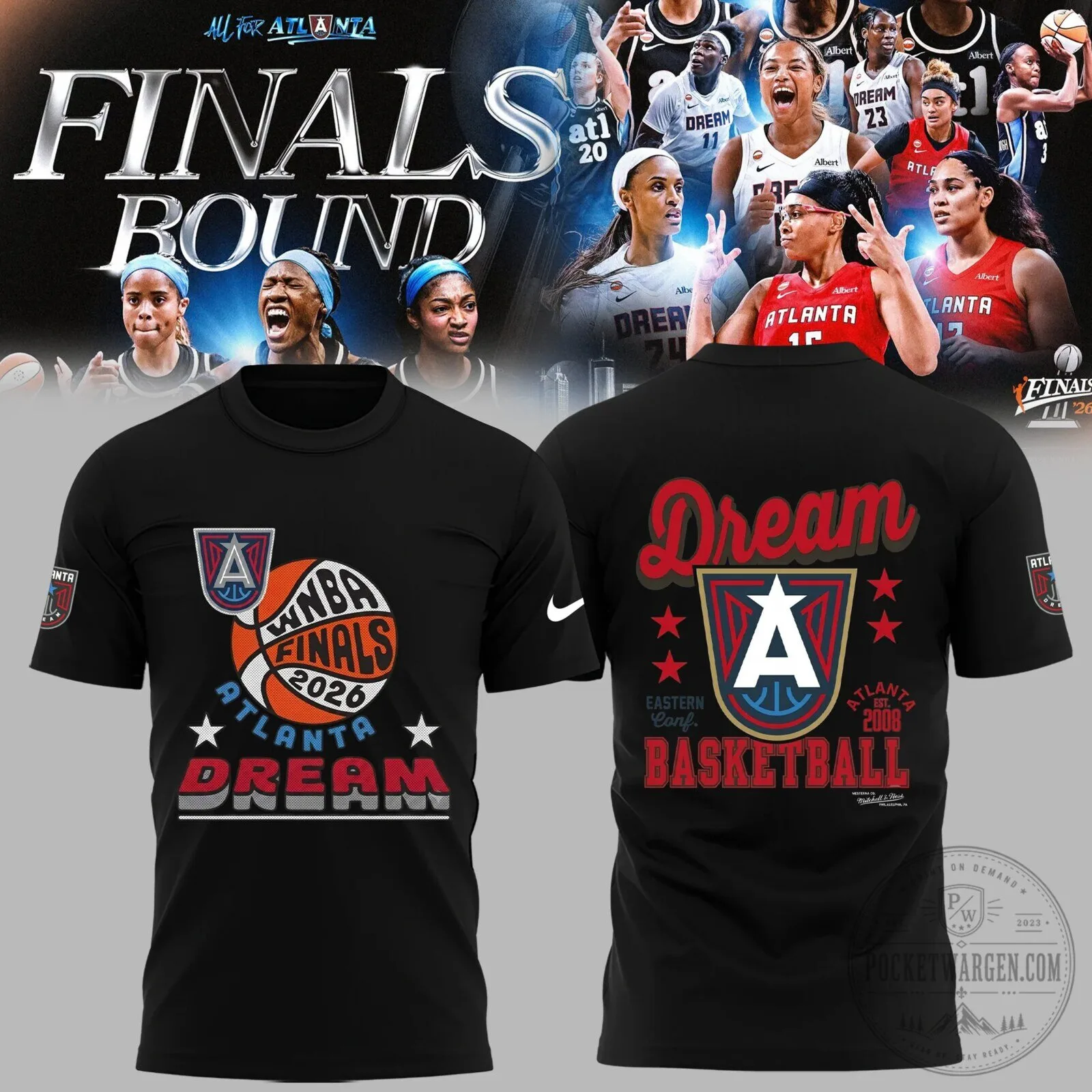Atlanta Dream WNBA Finals 2026 Basketball Team Black T-Shirt 1 Atlanta Dream WNBA Finals 2026 Basketball Team Black T-Shirt