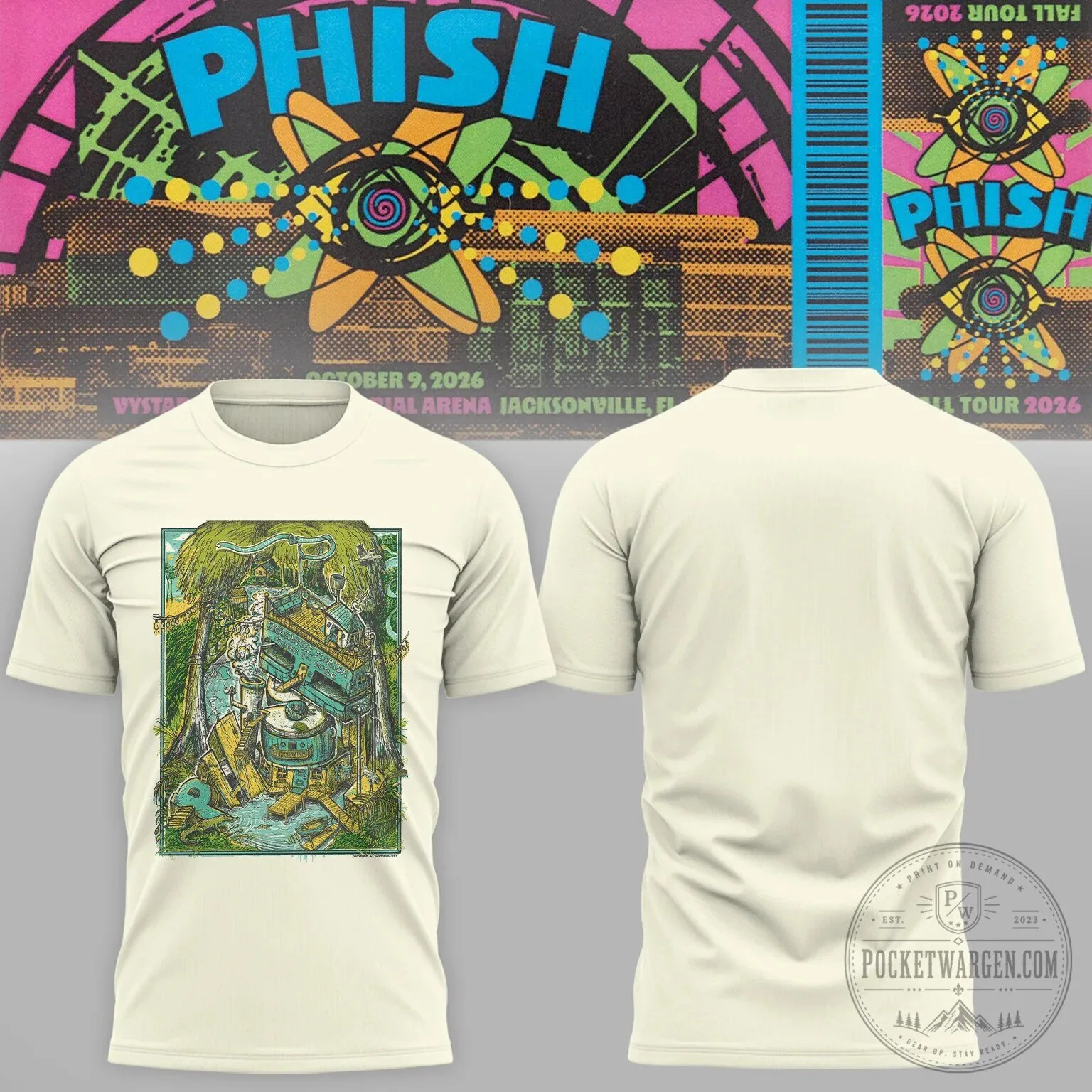 Phish Jacksonville Fall Tour 2026 Concert Event T-Shirt